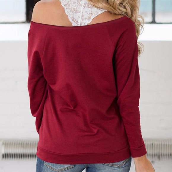 LAST ONE! Off Shoulder Thanksgiving Thankful Shirt - Picture 2 of 6